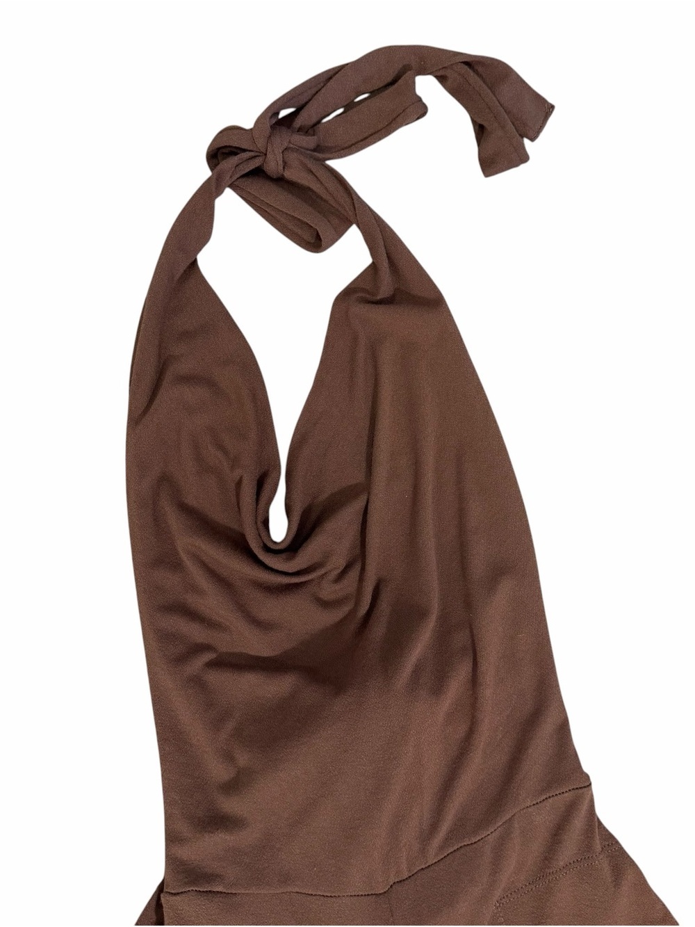 Free People Beach Convertible Wide Leg Jumpsuit Chocolate Brown - Picture 4 of 11